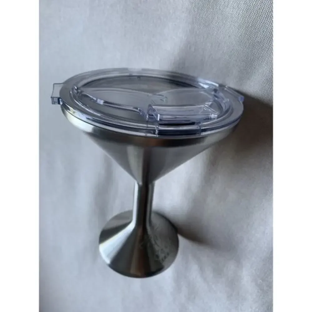 Orca Cooler Chasertini NEW Stainless Steel Martini Sipping Travel Cup Silver 8oz